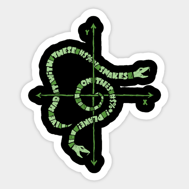 Snakes on a Plane Sticker by kg07_shirts